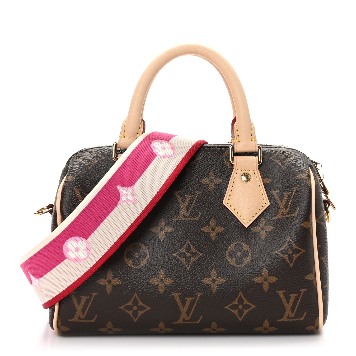 Louis Vuitton Monogram Speedy Bandouliere 20 Fuchsia 1 of 10