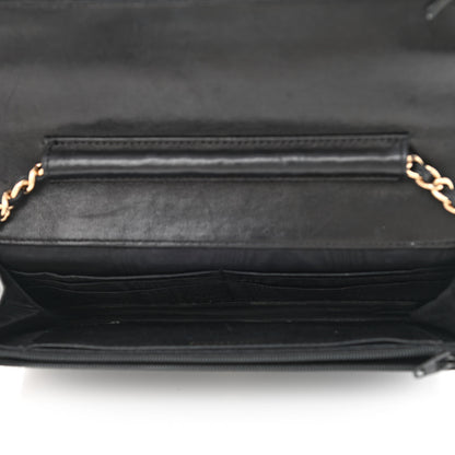 Chanel Caviar Timeless CC Wallet On Chain WOC Black 5 of 14