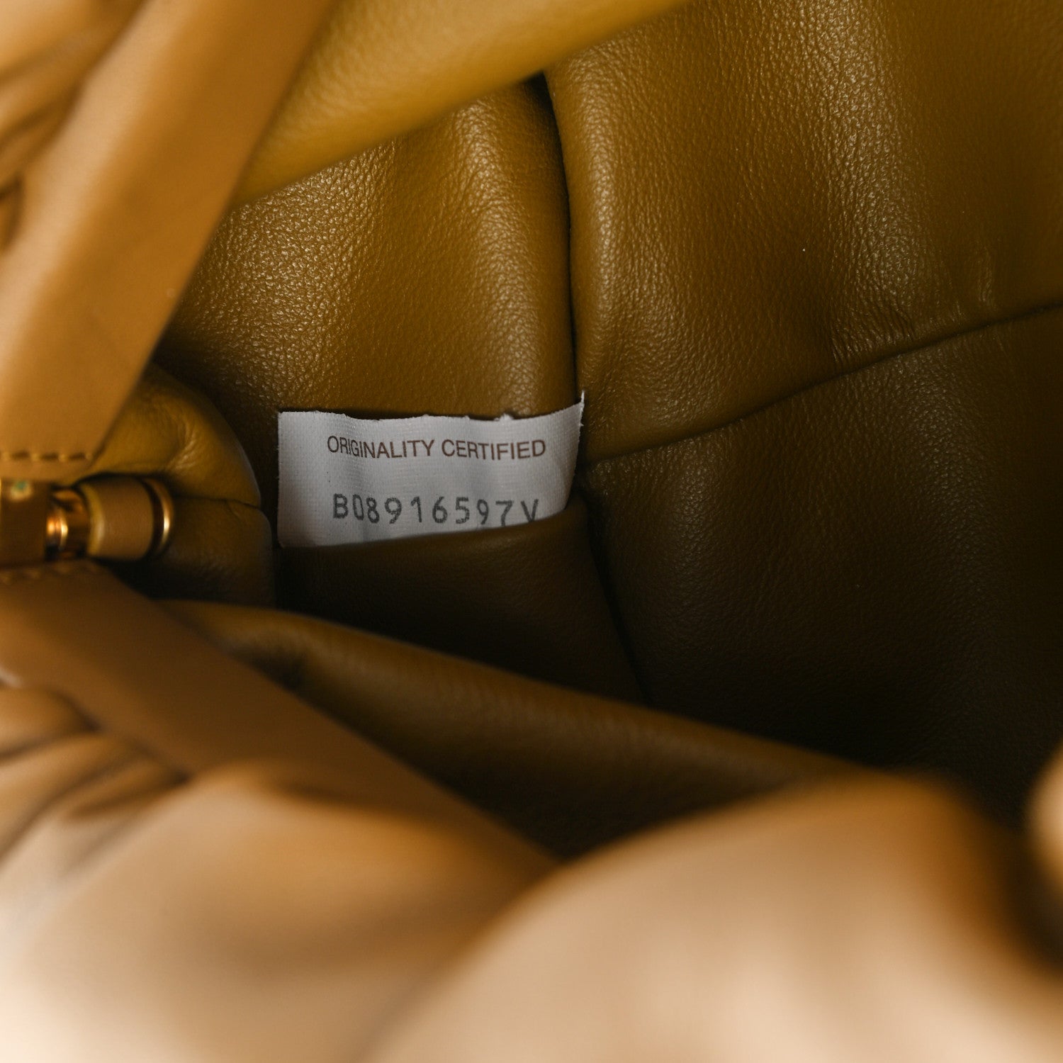 Bottega Veneta Calfskin The Pouch Chain Cammello 6 of 9