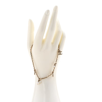 Chanel Pearl CC Chain Anklet Gold 2 of 4