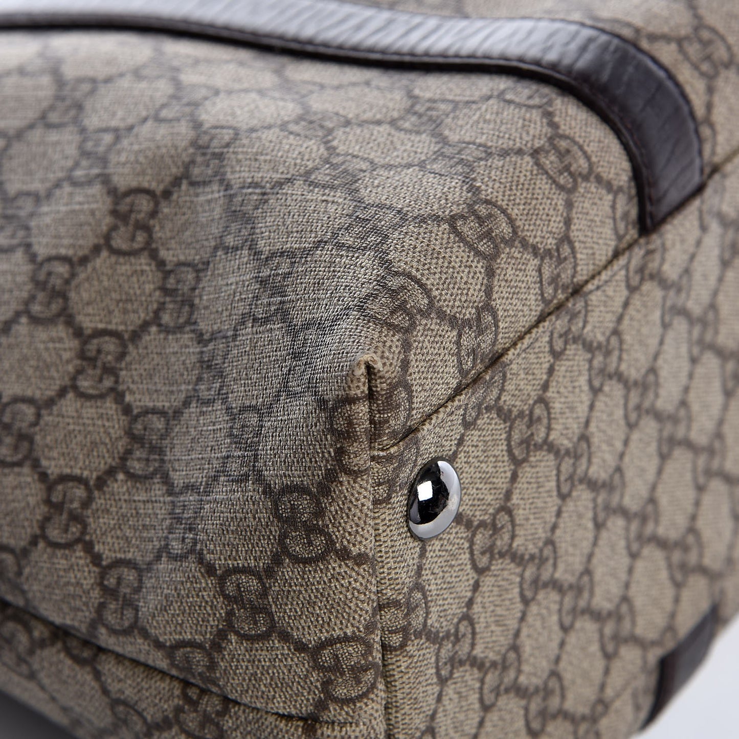 GG Plus Monogram Medium Joy Tote Dark Brown