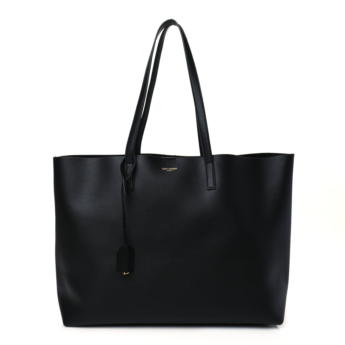 Calfskin Large Shopping Tote Black