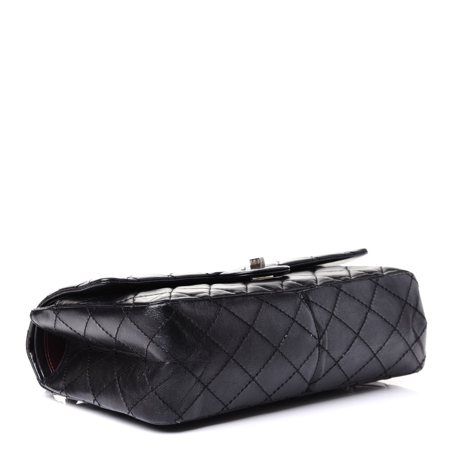 Aged Calfskin Quilted 2.55 Reissue 226 Flap Black