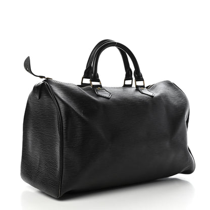Louis Vuitton Epi Speedy 35 Black 3 of 11