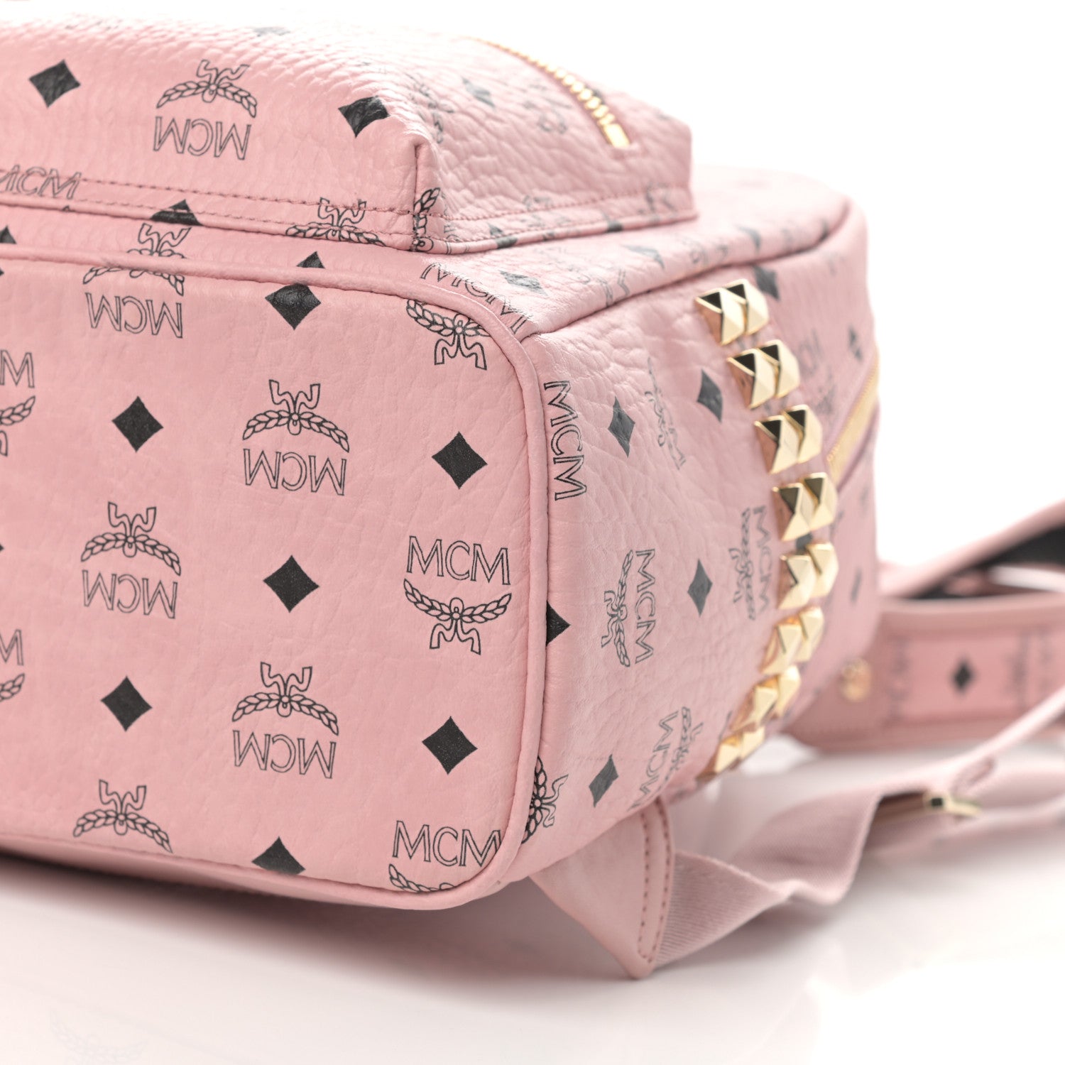 MCM Visetos Small Side Stud Stark Backpack Soft Pink 11 of 14