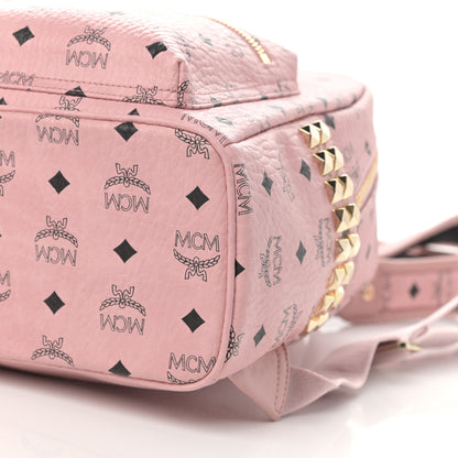 MCM Visetos Small Side Stud Stark Backpack Soft Pink 11 of 14