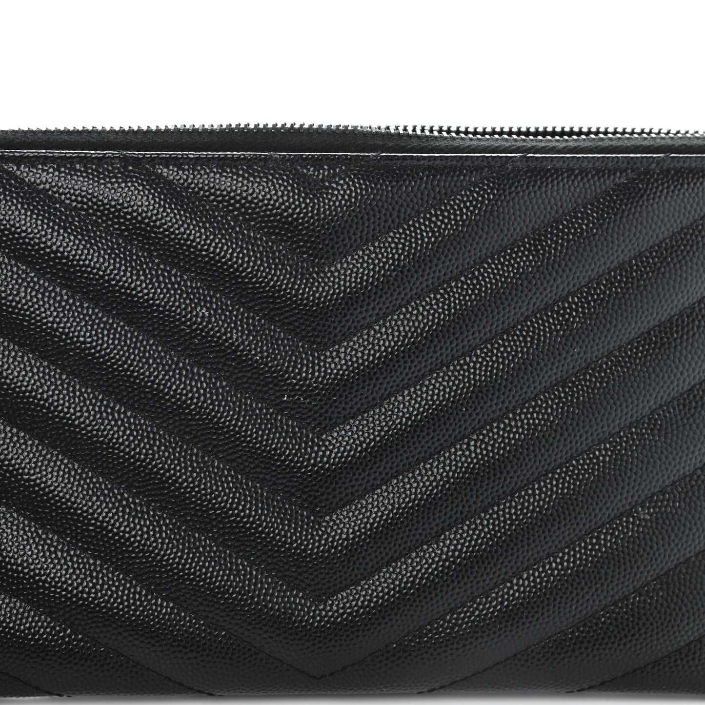 Grain De Poudre Chevron Monogram Bill Pouch Black