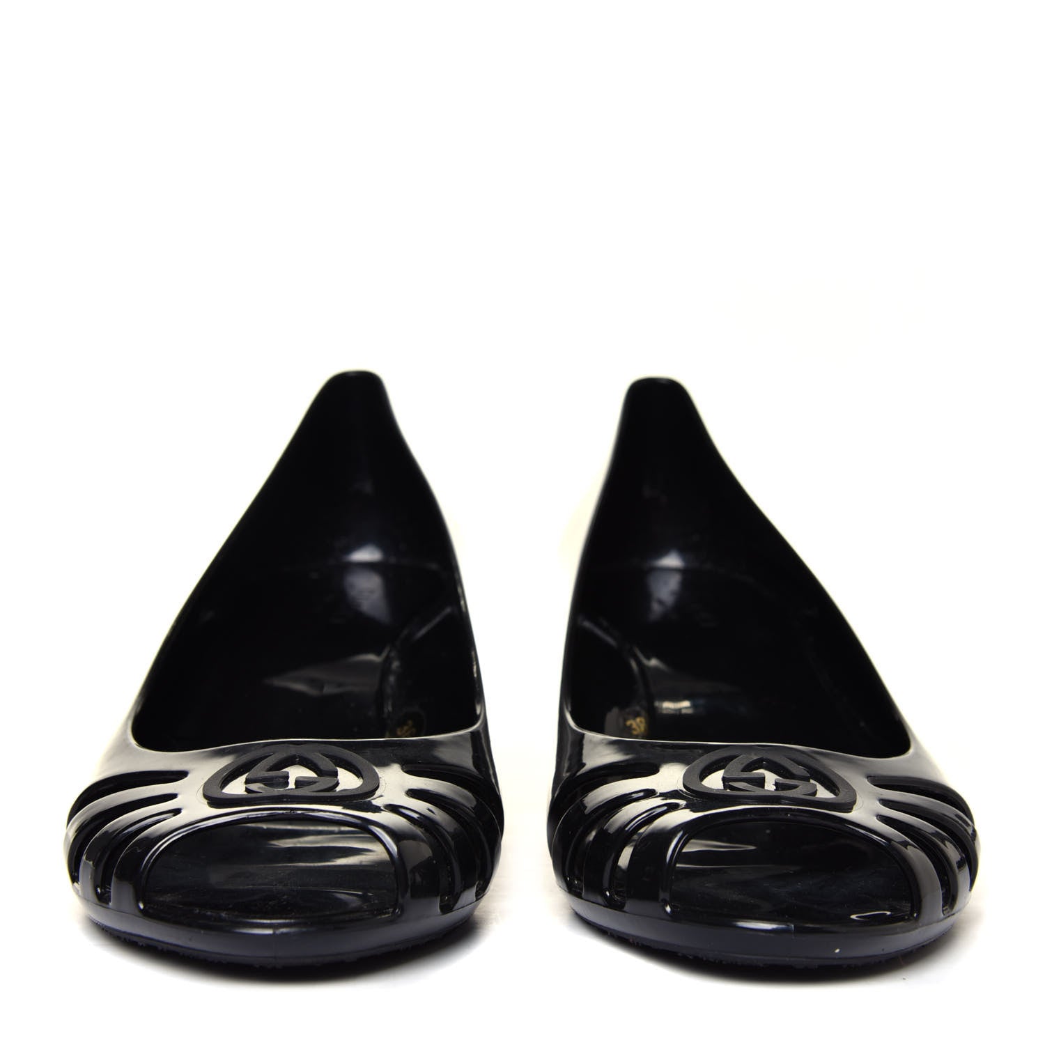 Gucci Rubber Jelly Marola Wedges 36 Black 7 of 12