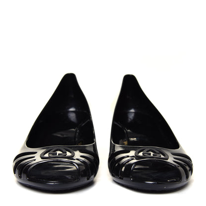 Gucci Rubber Jelly Marola Wedges 36 Black 7 of 12