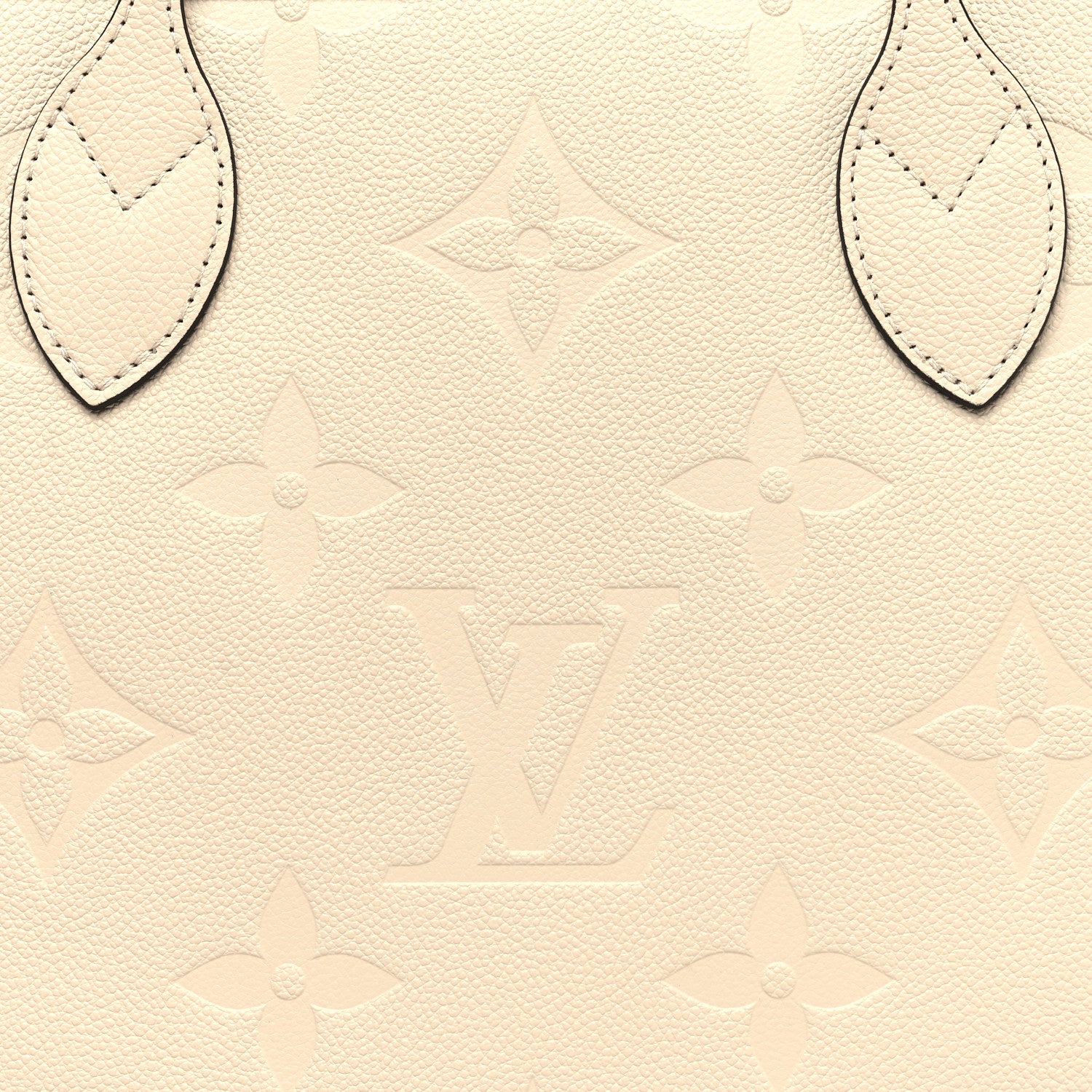 Louis Vuitton Empreinte Monogram Giant Neverfull MM Cream 9 of 11