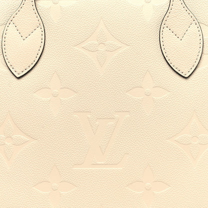Louis Vuitton Empreinte Monogram Giant Neverfull MM Cream 9 of 11