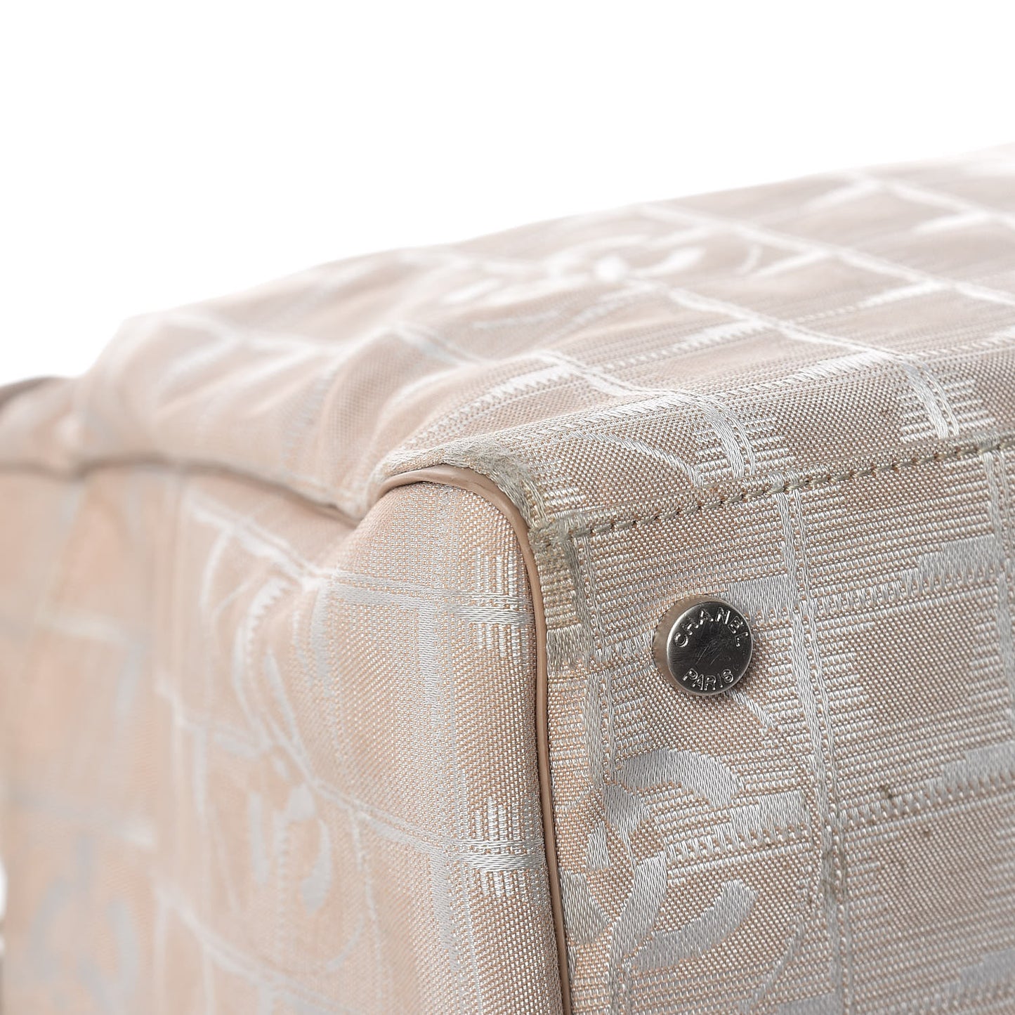 Nylon Small Travel Duffle Beige