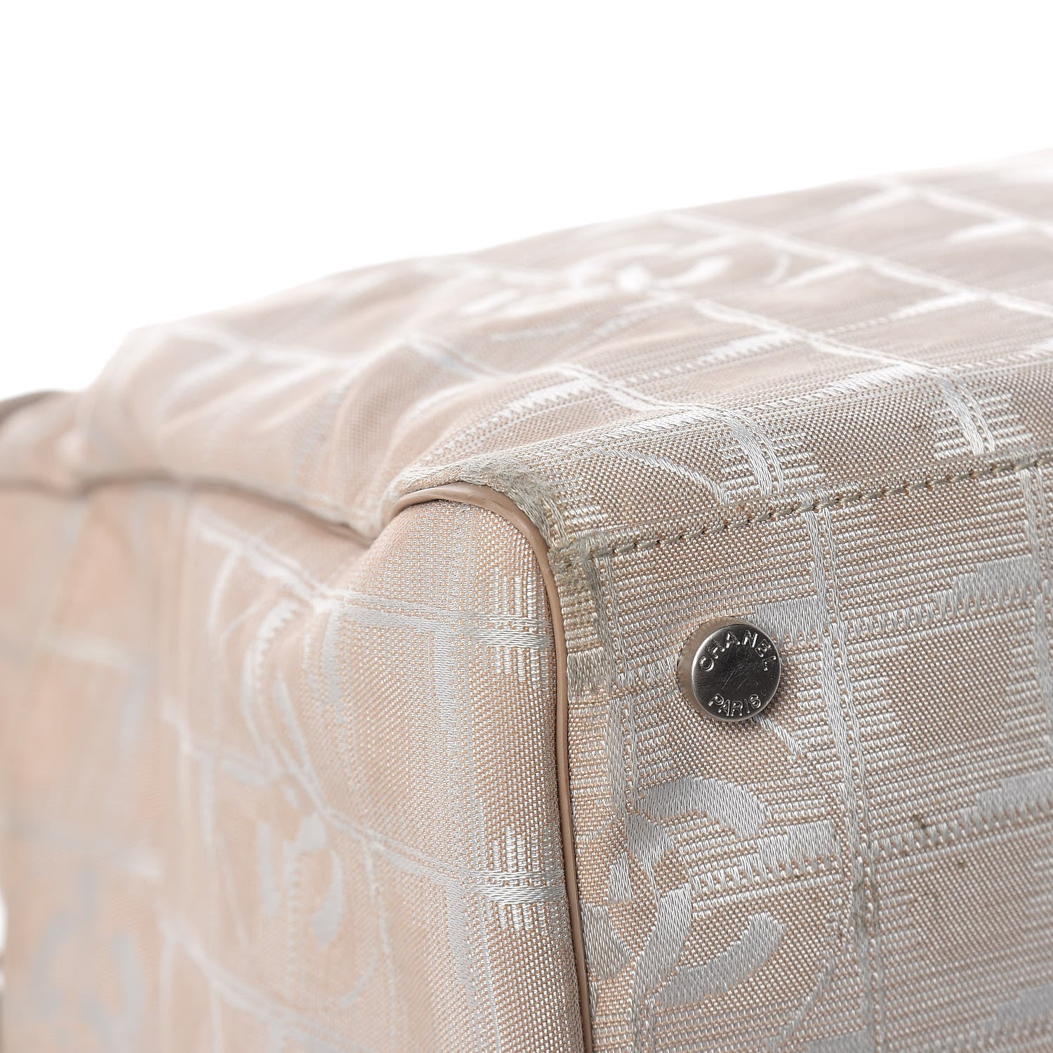 Chanel Nylon Small Travel Duffle Beige 13 of 26