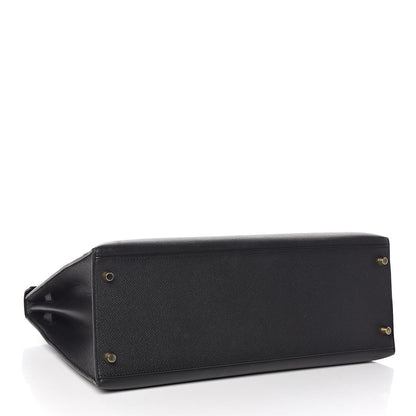 Hermes Epsom Kelly Sellier 35 Black 4 of 35