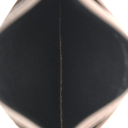 Saint Laurent Grain De Poudre Matelasse Chevron Monogram Credit Card Case Taupe 5 of 8