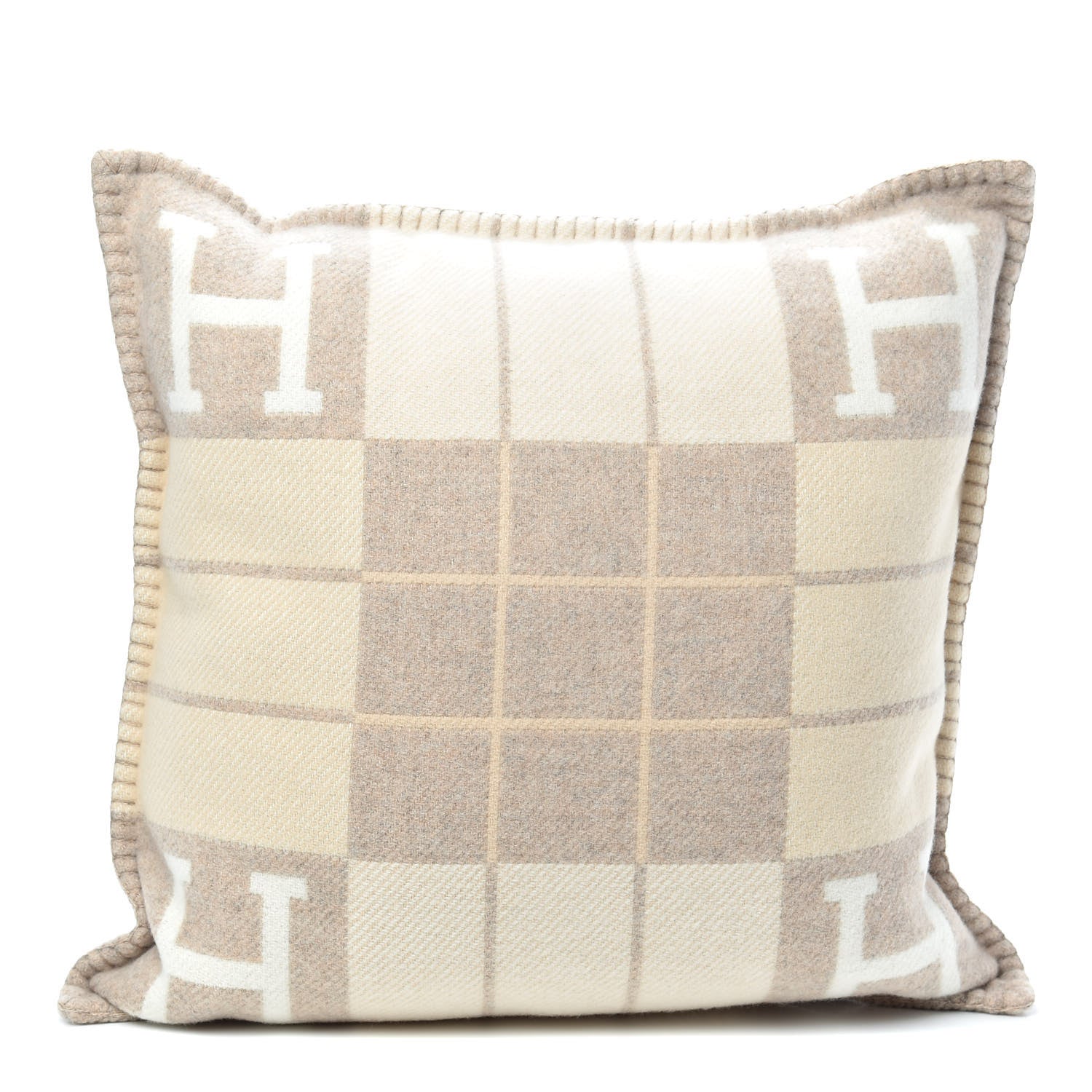 Hermes Wool Cashmere Avalon III Pillow PM Coco Camomille 1 of 3
