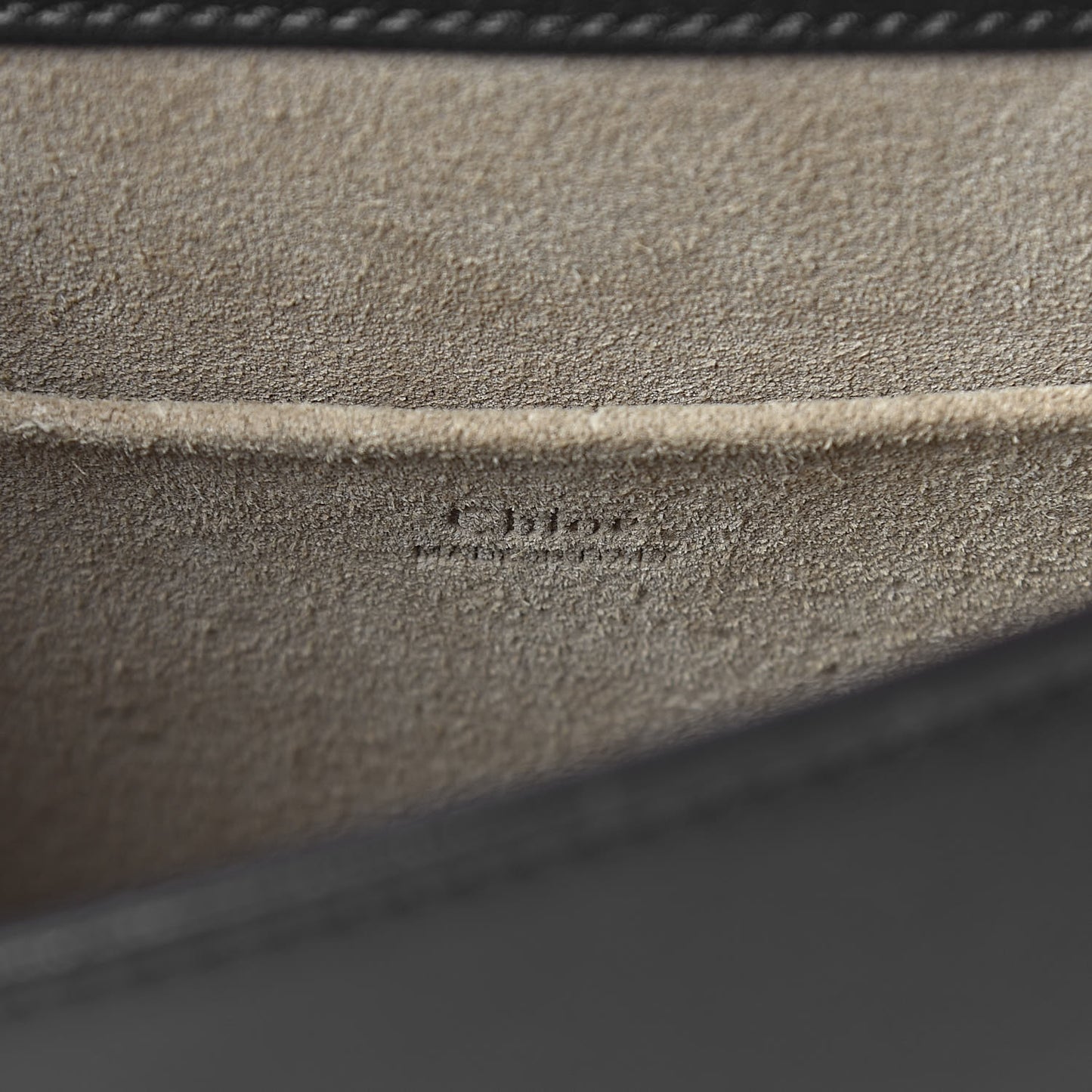 Calfskin Suede Medium Nile Bracelet Bag Black