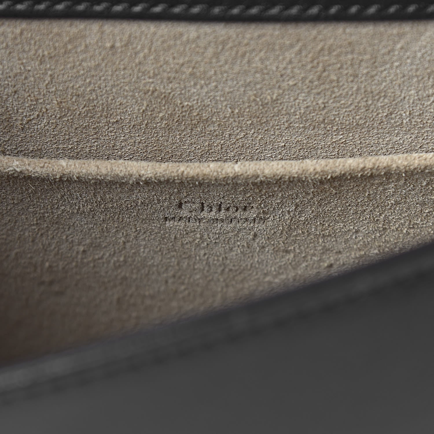 Chloe Calfskin Suede Medium Nile Bracelet Bag Black 6 of 11