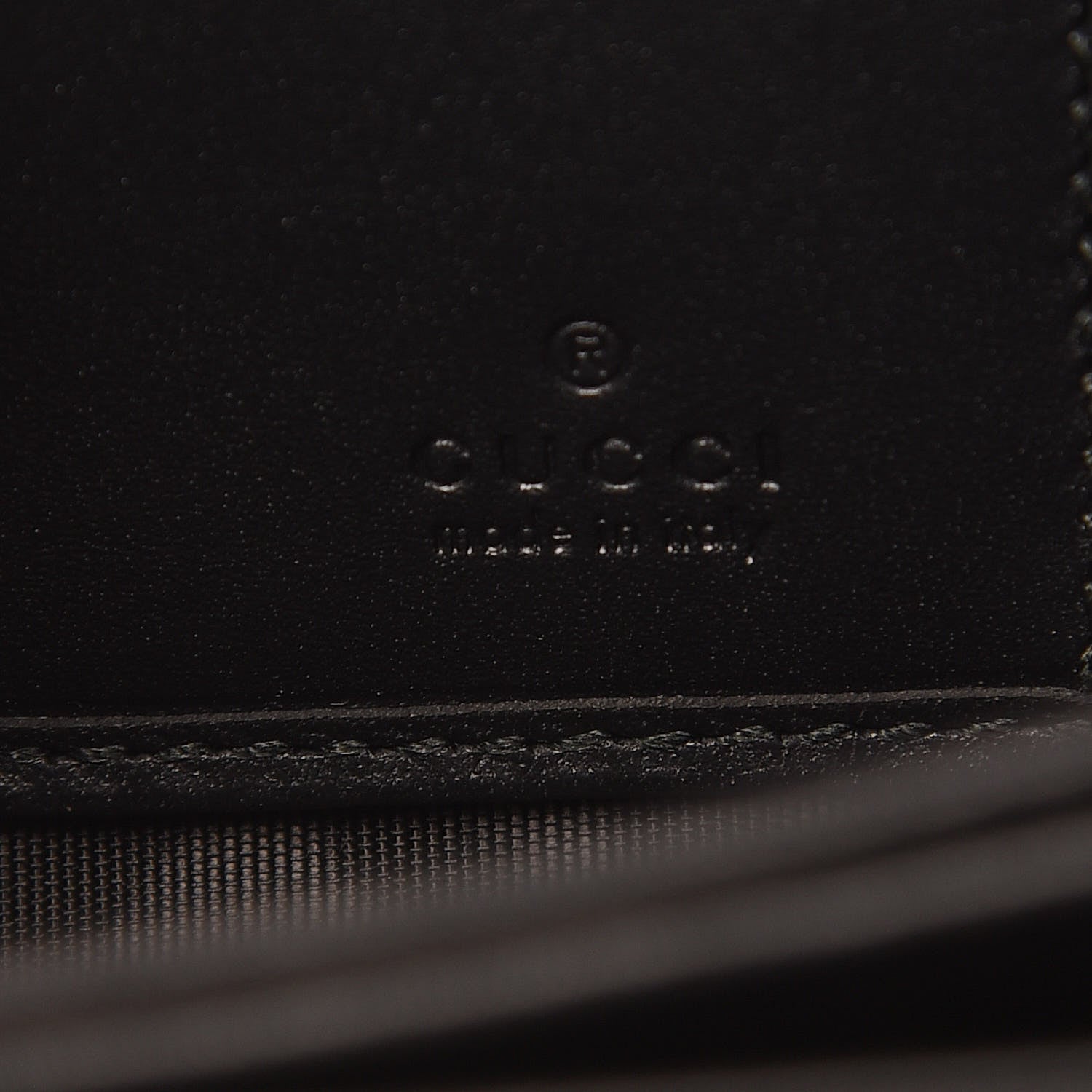 Gucci X SEGA Calfskin GUCCY Stars Zip Around Wallet Black Gold 6 of 10