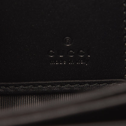 Gucci X SEGA Calfskin GUCCY Stars Zip Around Wallet Black Gold 6 of 10