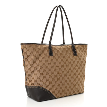 Gucci Monogram Large New Britt Tote Brown 3 of 15