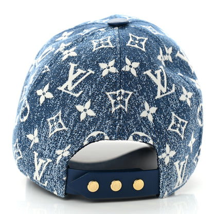 Louis Vuitton Monogram Jacquard Cap M Blue 6 of 8