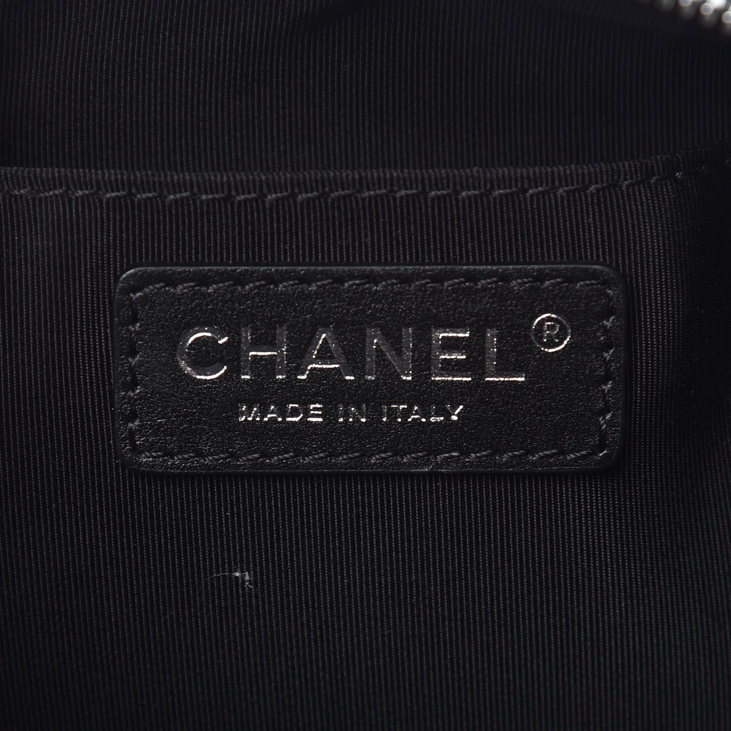 Calfskin Quilted Waist Bag Black