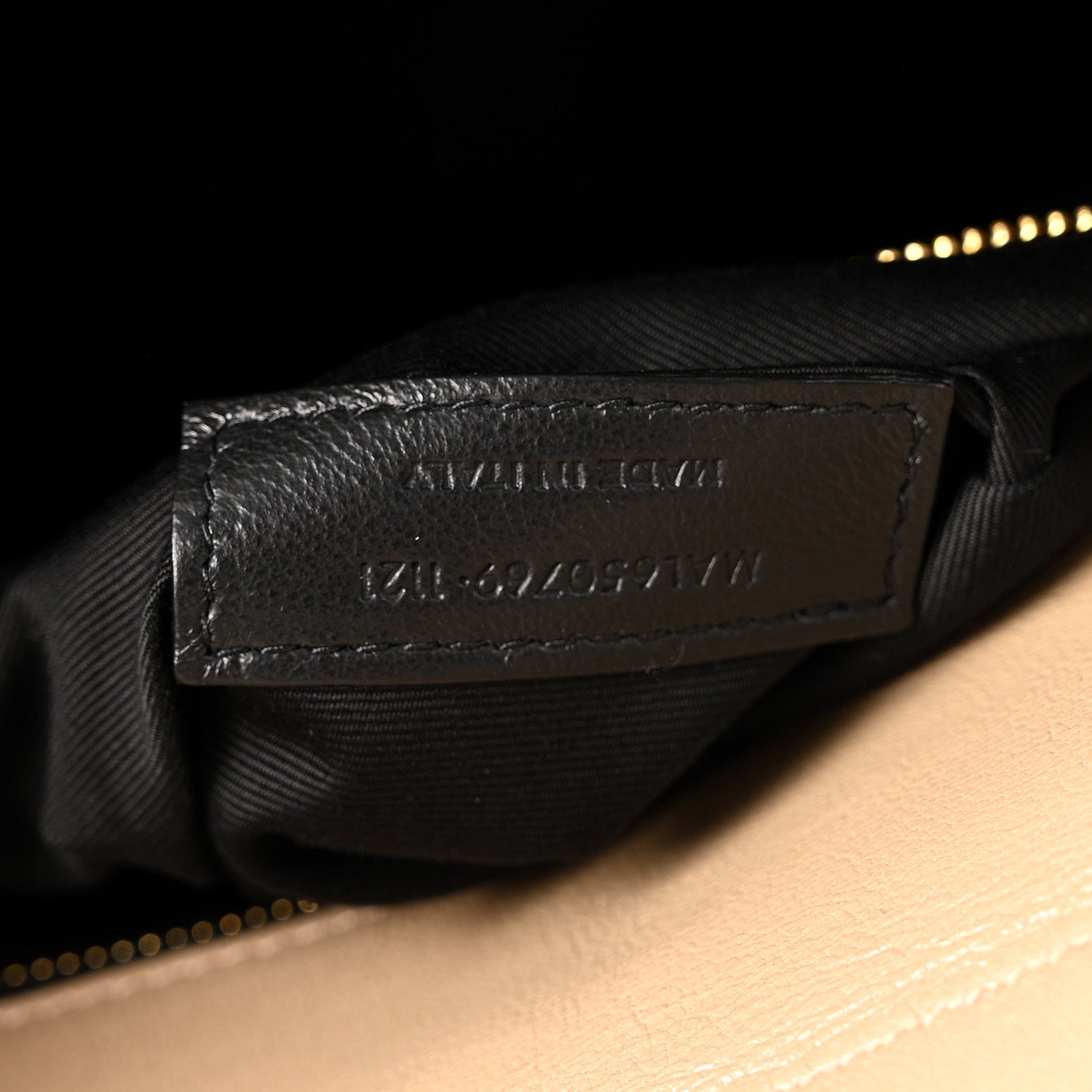 Saint Laurent Lambskin Quilted Mini Becky Chain Bag Dark Beige 7 of 15