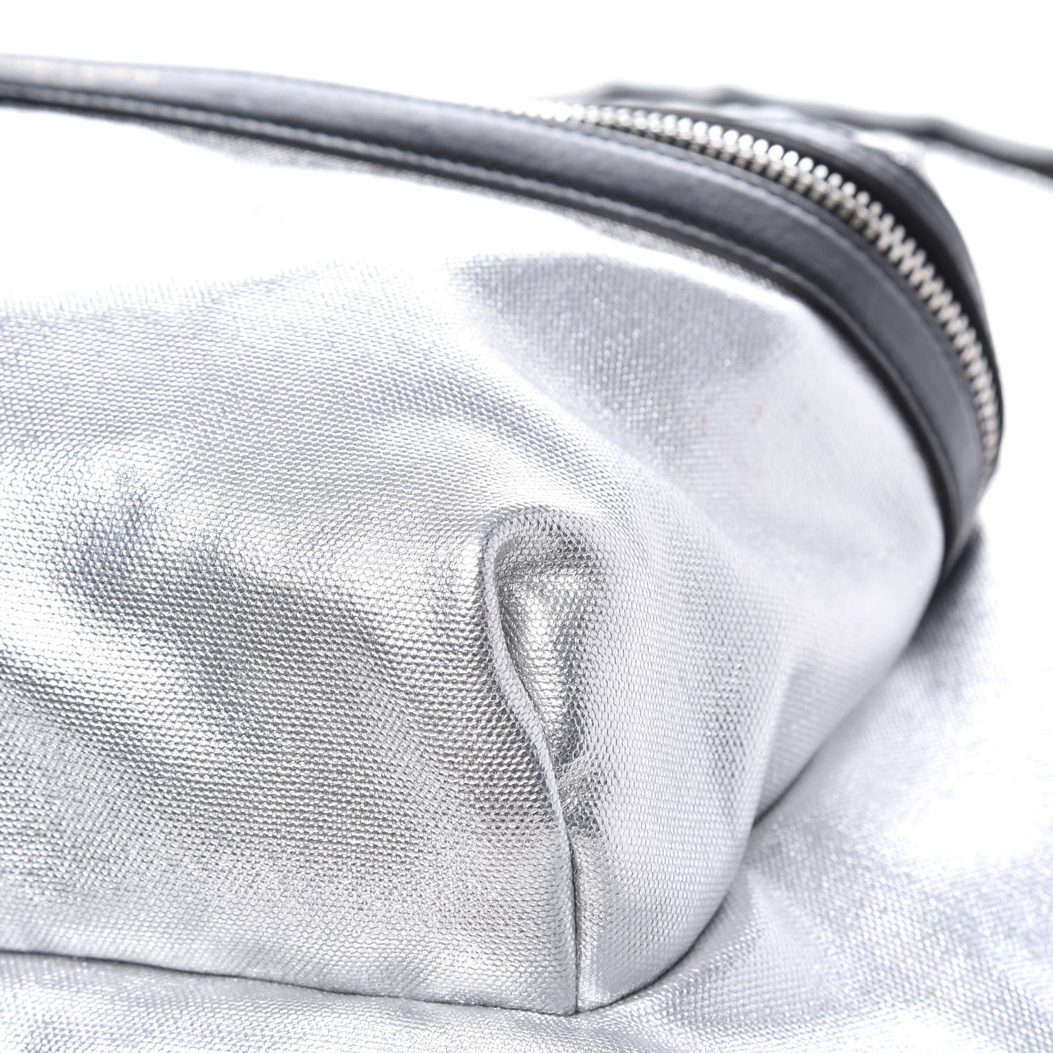 Saint Laurent Nylon Metallic Hunting Backpack Silver 11 of 13