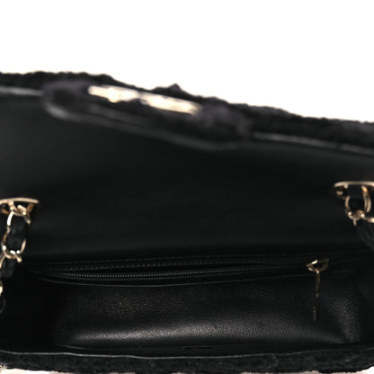 Chanel Tweed Quilted Mini Rectangular Flap Black 4 of 12