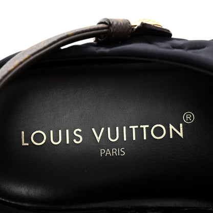 Louis Vuitton Nylon Embossed Monogram Aspen Platform Clog Mules 39.5 Black 8 of 11