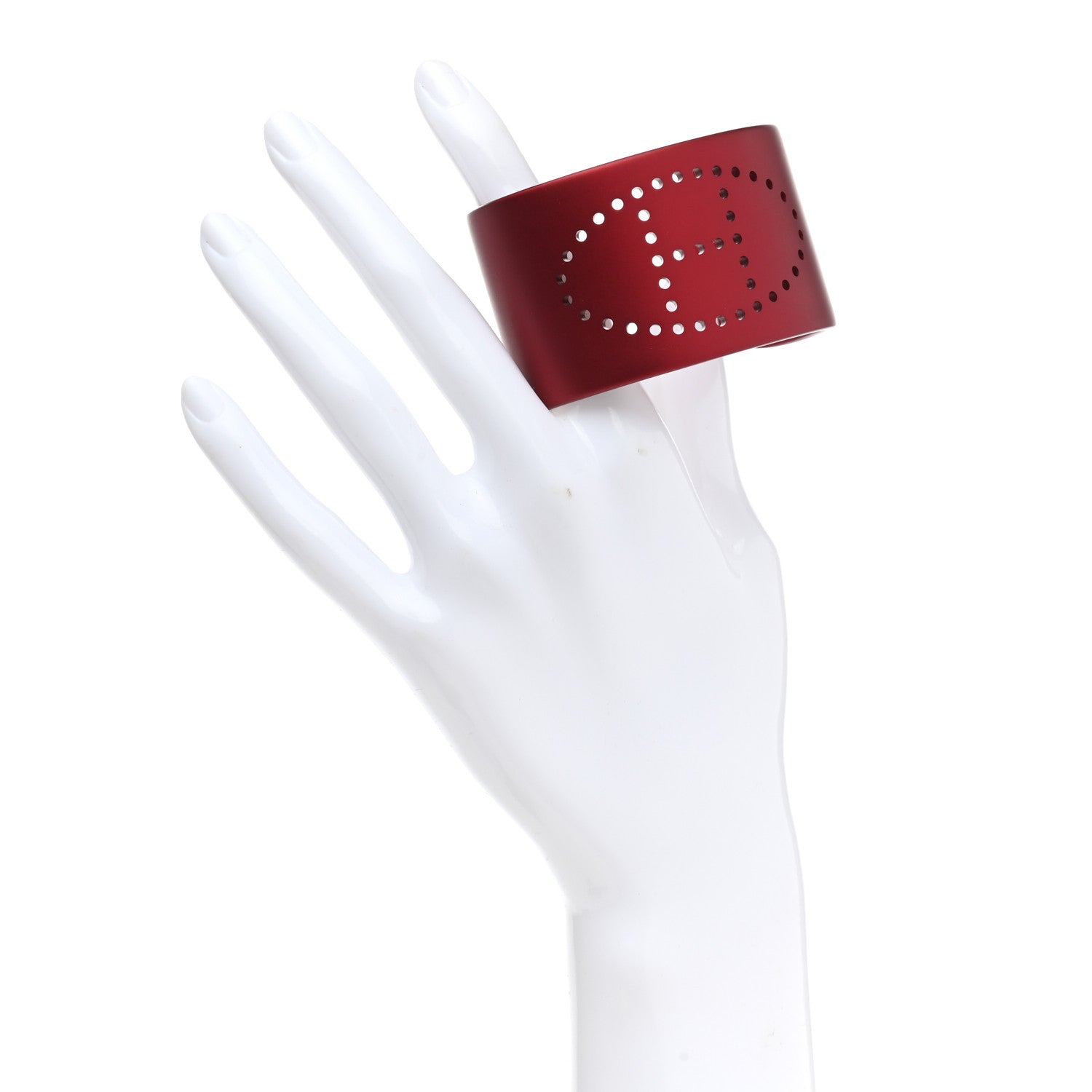Hermes Aluminium Evelyne Sunset Cuff Bracelet T2 Rouge H 2 of 5