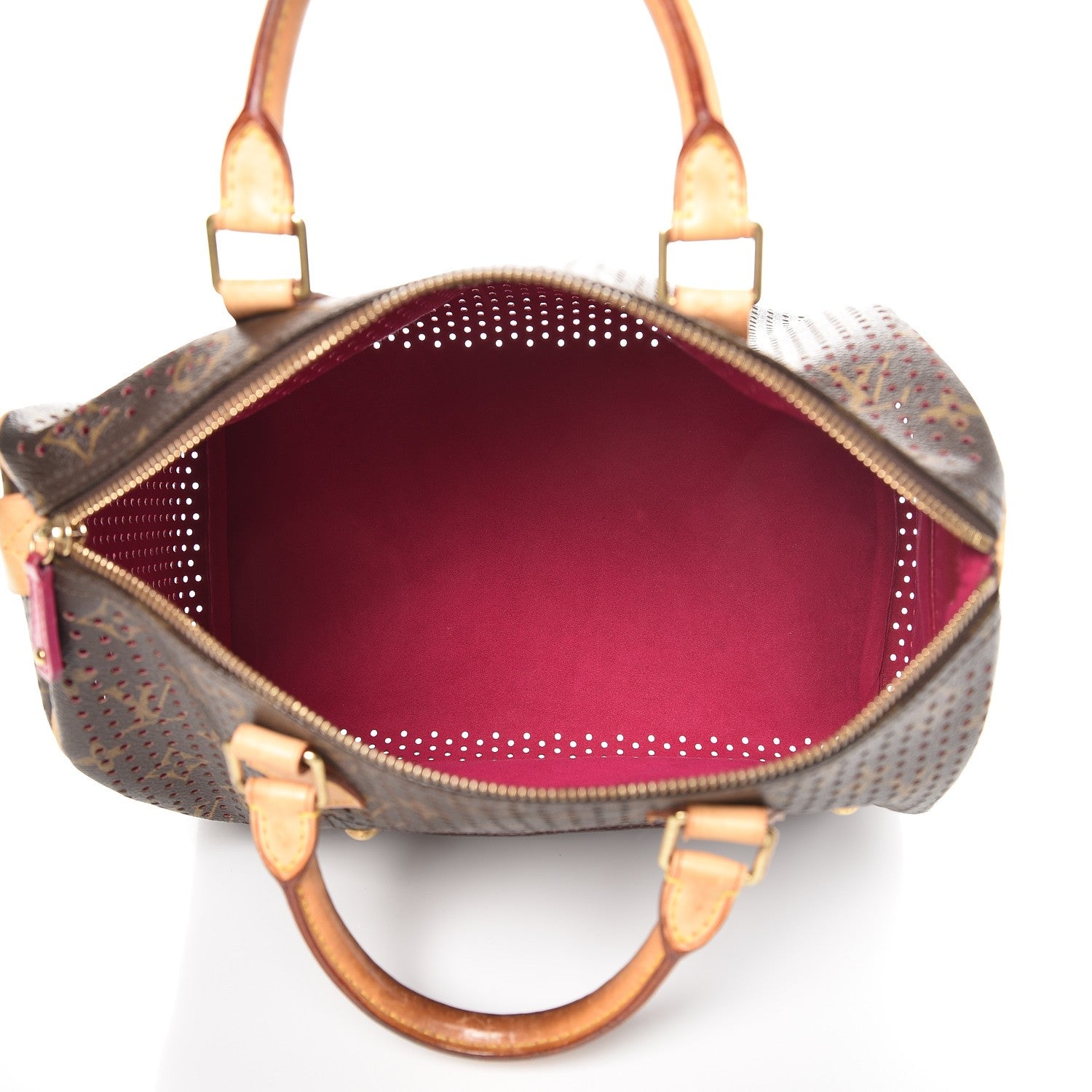 Louis Vuitton Monogram Perforated Speedy 30 Fuchsia 6 of 11