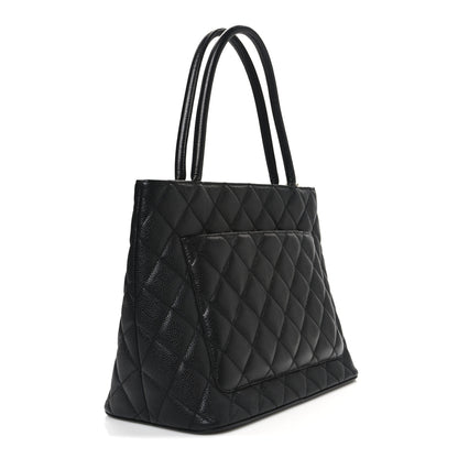 Chanel Caviar Quilted Medallion Tote  Black 3 of 10