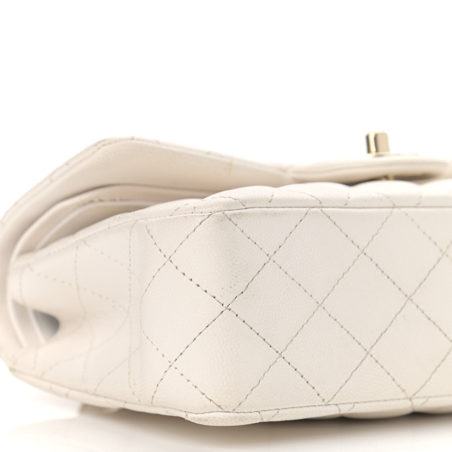 Chanel Caviar Quilted Small Double Flap White 15 of 16