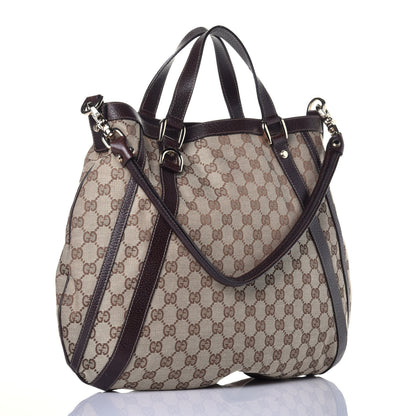 Gucci Monogram Medium Abbey Convertible Tote Dark Brown 4 of 10