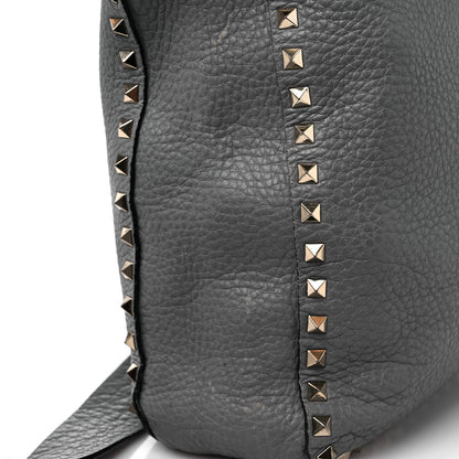 Valentino Garavani Pebbled Calfskin Small Rockstud Flip-Lock Messenger Bag Pebble 12 of 17