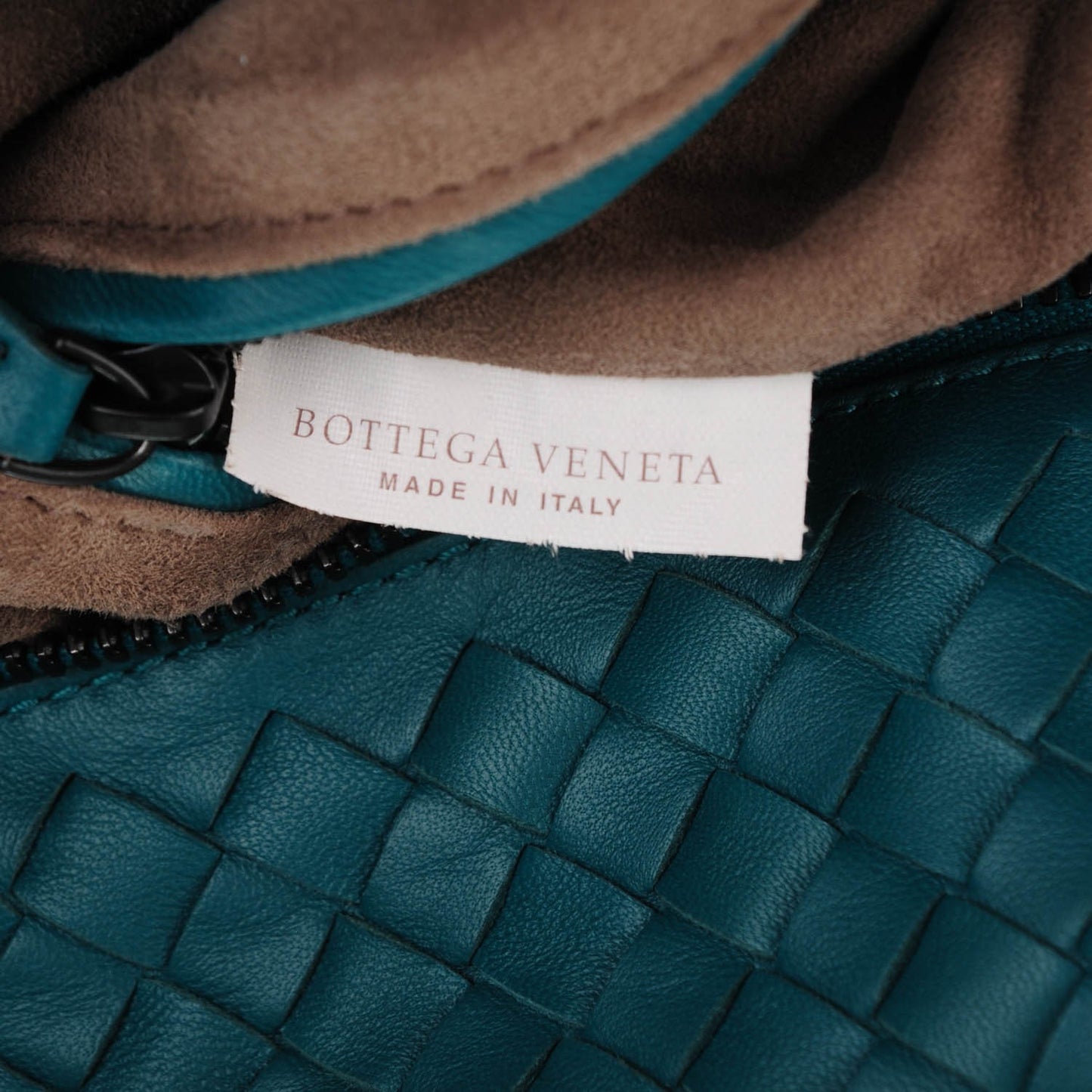 Nappa Intrecciato Ayers Brick Tote Teal