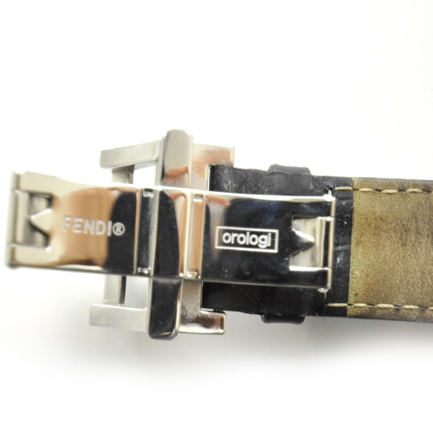 Fendi Stainless Steel Alligator 32mm Orologi Quartz Watch Black 7 of 7