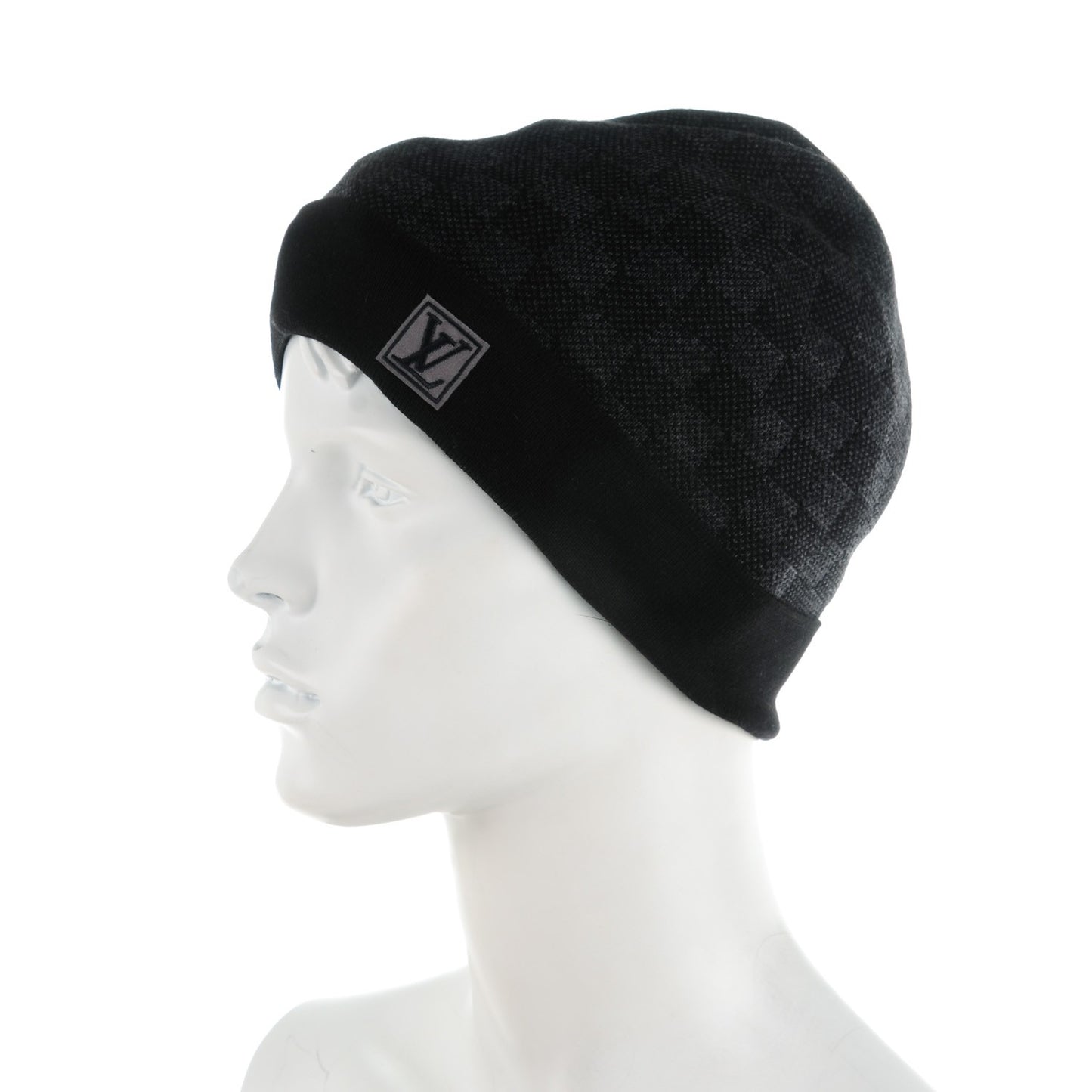 Wool Petit Damier Hat NM Graphite