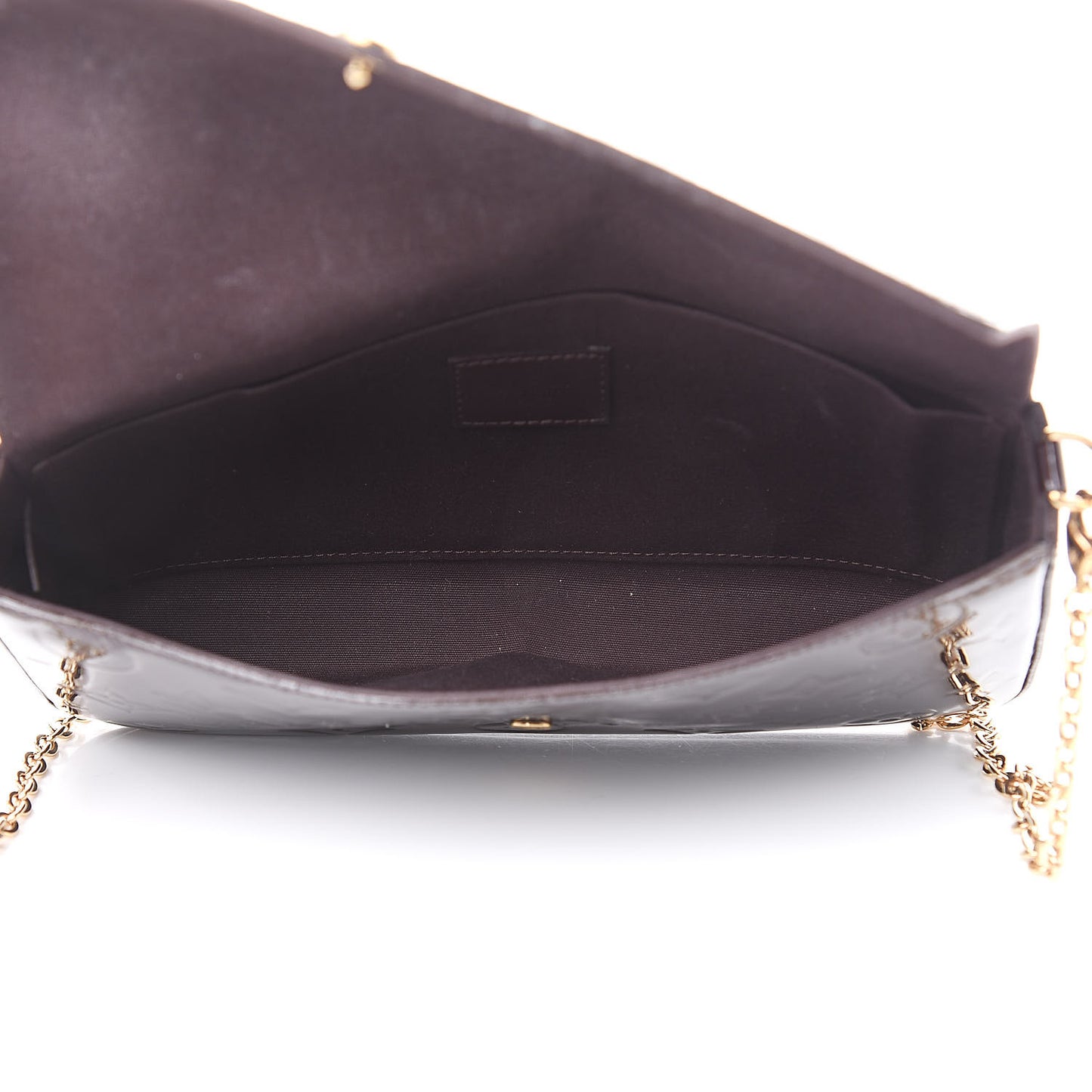 Vernis Pochette Felicie Chain Wallet Amarante
