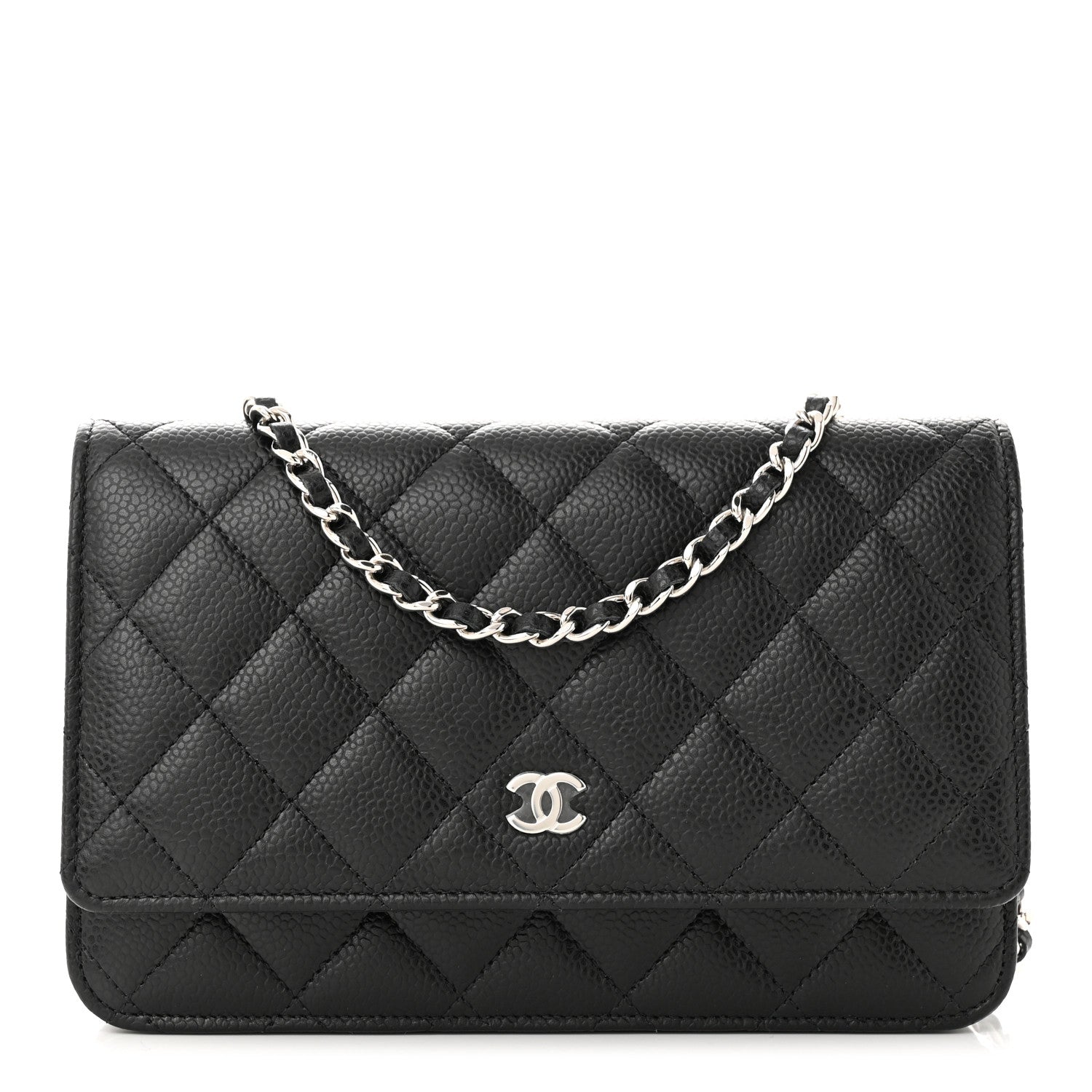 Chanel Caviar Quilted Wallet on Chain WOC Black 1 of 12