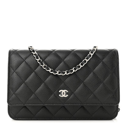 Chanel Caviar Quilted Wallet on Chain WOC Black 1 of 12