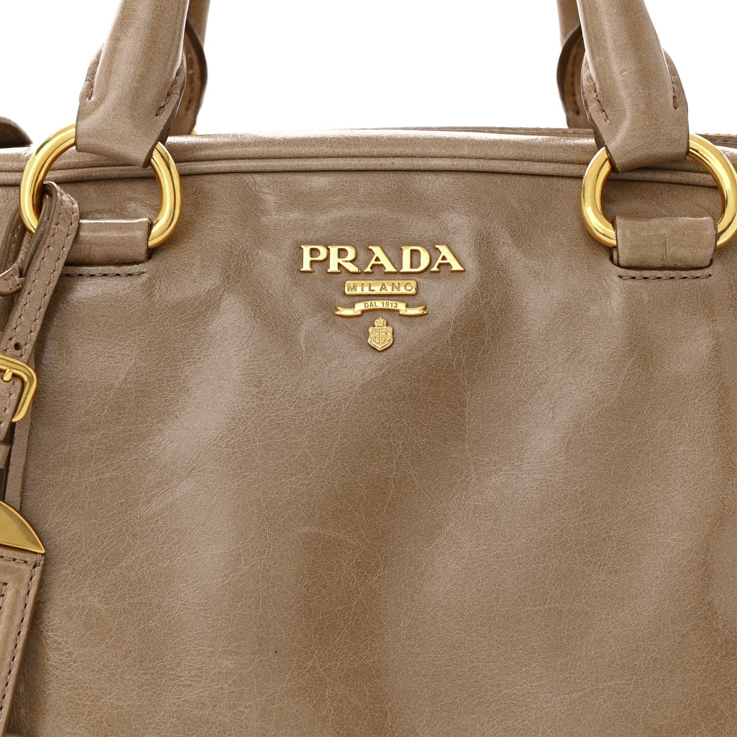 Prada Vitello Shine Bauletto Cammeo 9 of 13