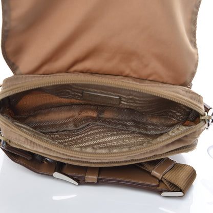 Prada Tessuto Nylon Saffiano Belt Bag Brown 7 of 11