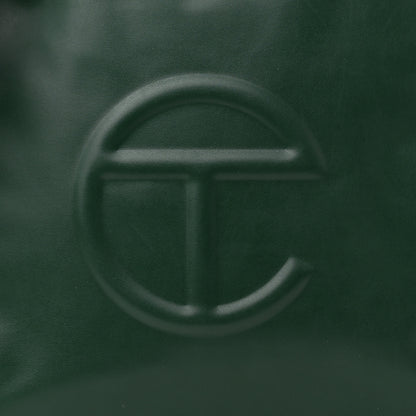 Telfar Vegan Leather Medium Shopping Bag Dark Olive 8 of 13