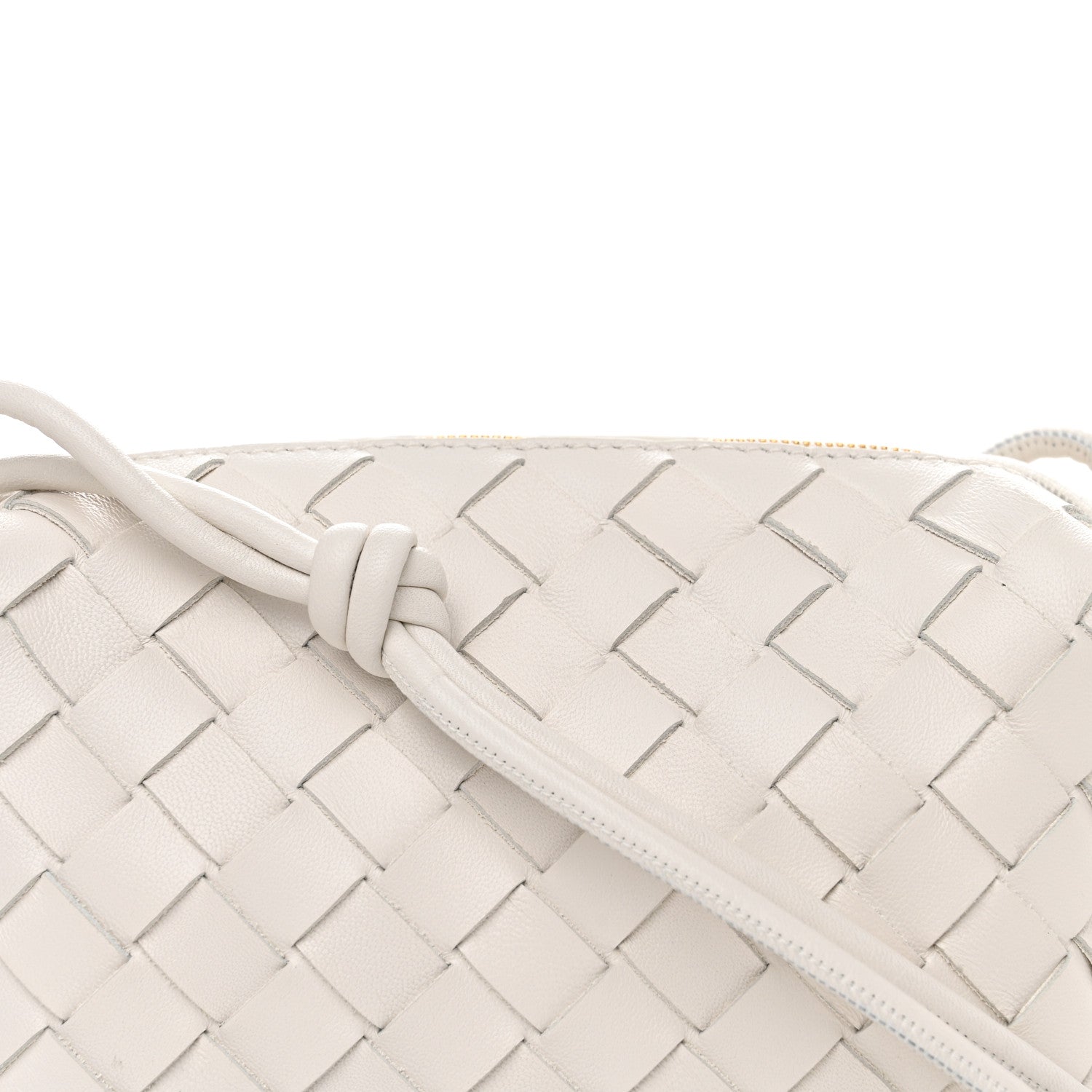 Bottega Veneta Nappa Intrecciato Mini Loop Camera Bag White 8 of 10