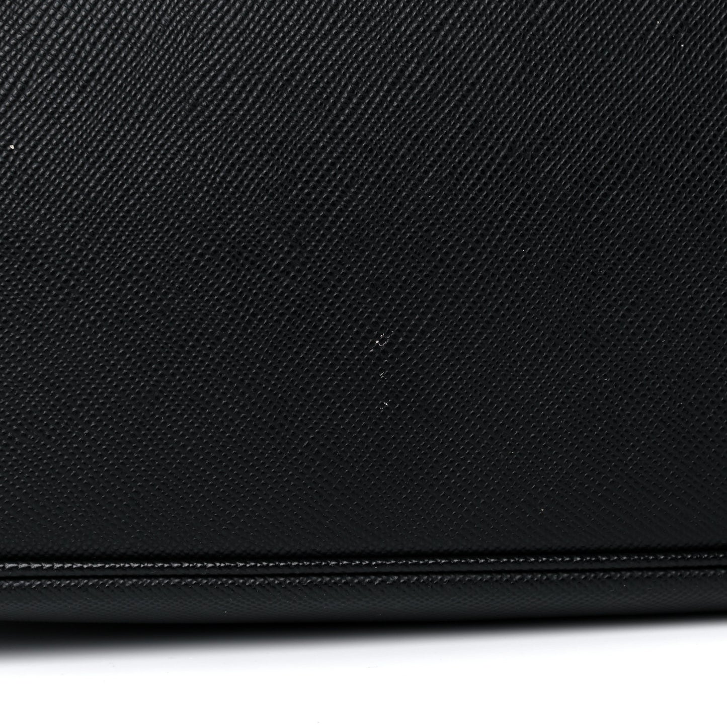 Saffiano Cuir Small Double Bag Black