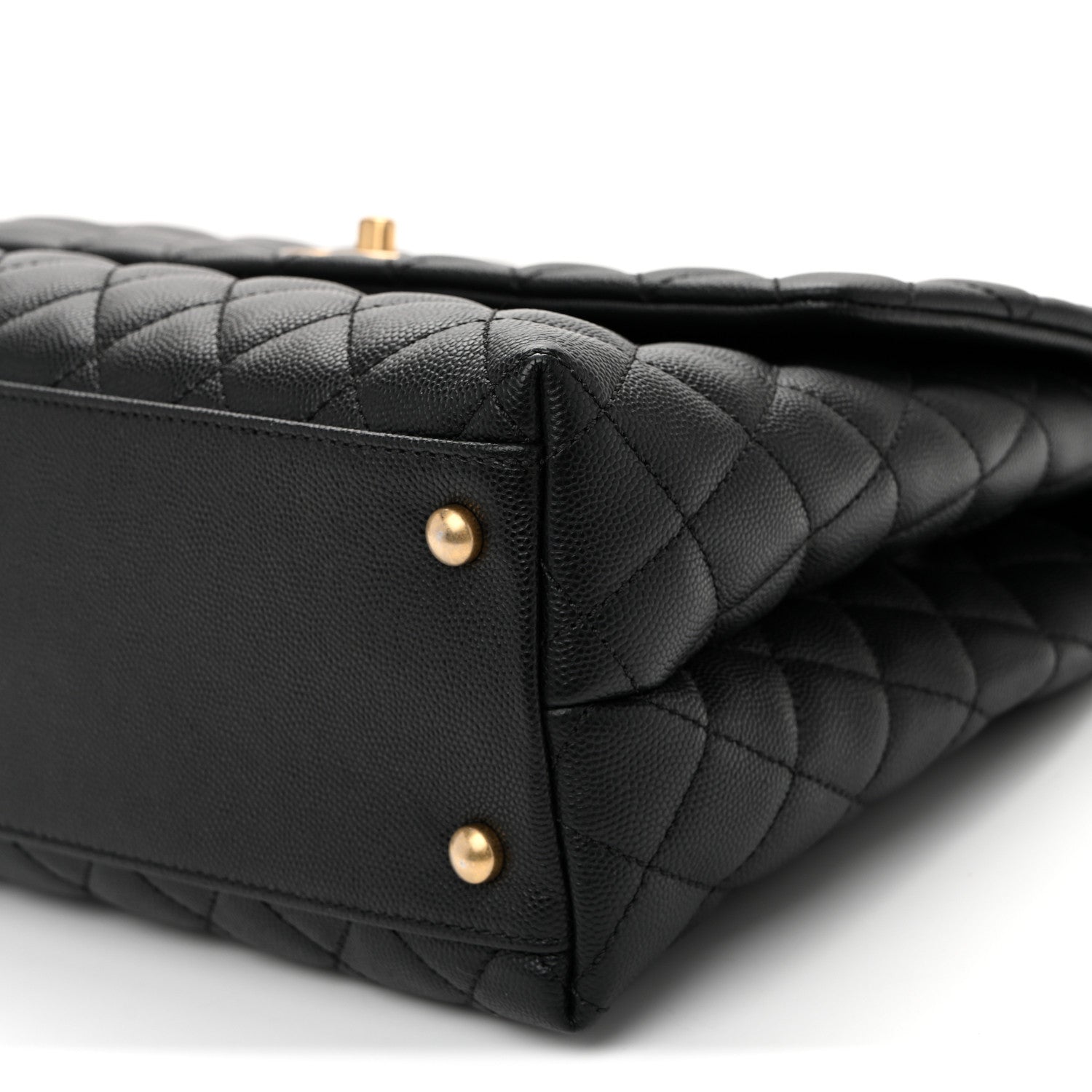 Chanel Caviar Quilted Medium Coco Handle Flap Black 10 of 10