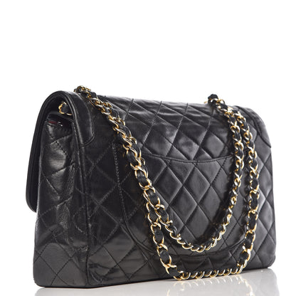 Chanel Lambskin Quilted Medium Double Flap Black 3 of 15